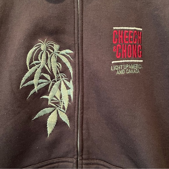 Cheech & Chong “Light Up America & Canada” Zip-Up Hoodie - Picture 2 of 9